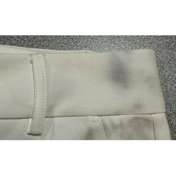 Alice+Olivia Sz 8 Stacey Slim Trouser Pants Employed White‎ Slacks Stretchy FLAW - Picture 6 of 15